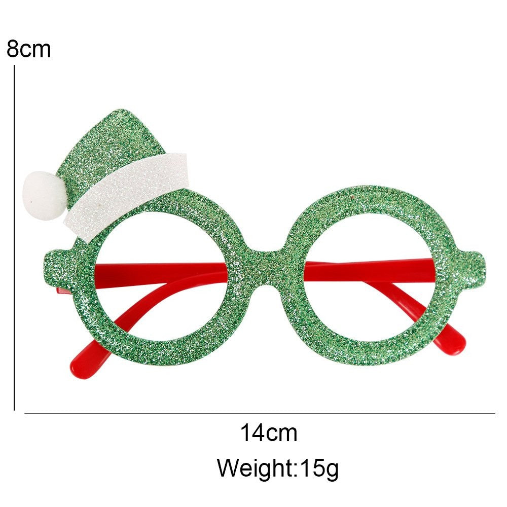 Red Santa Hat Glasses 8*14cm 4