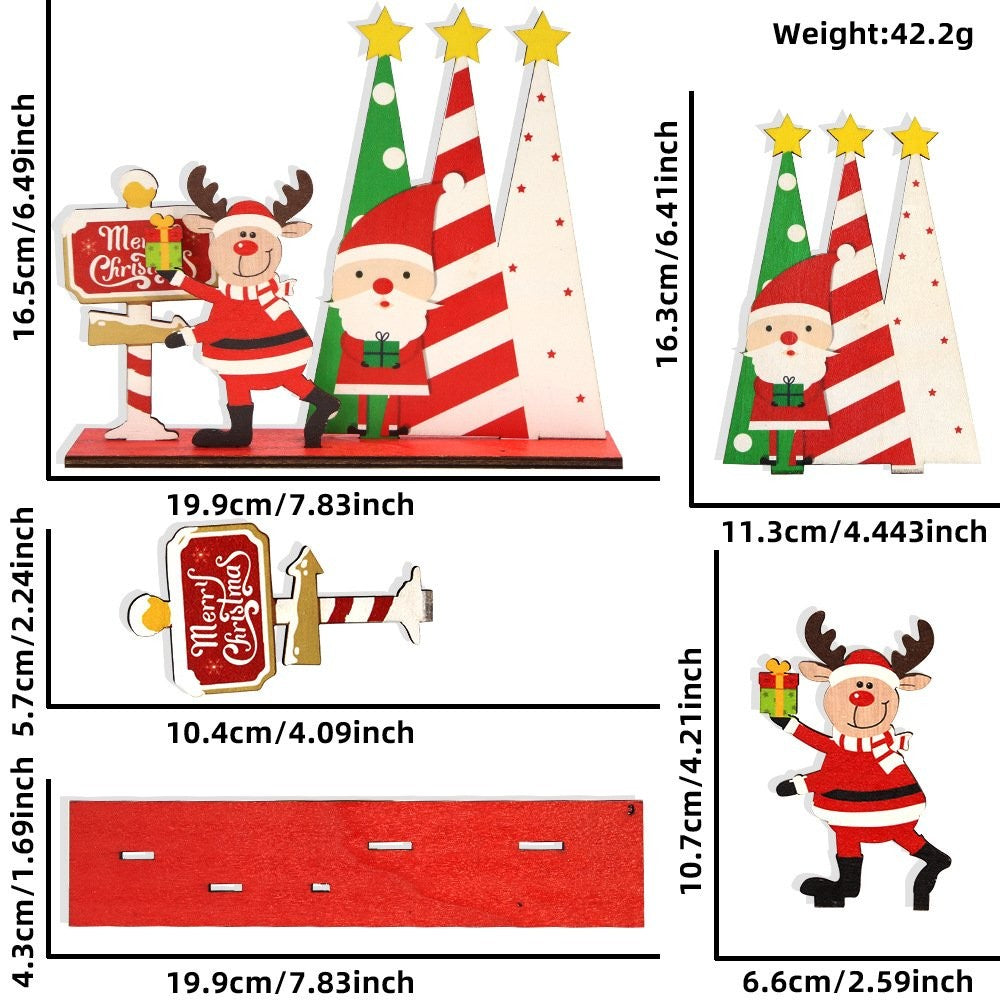 Reindeer Santa Christmas Tree Ornament