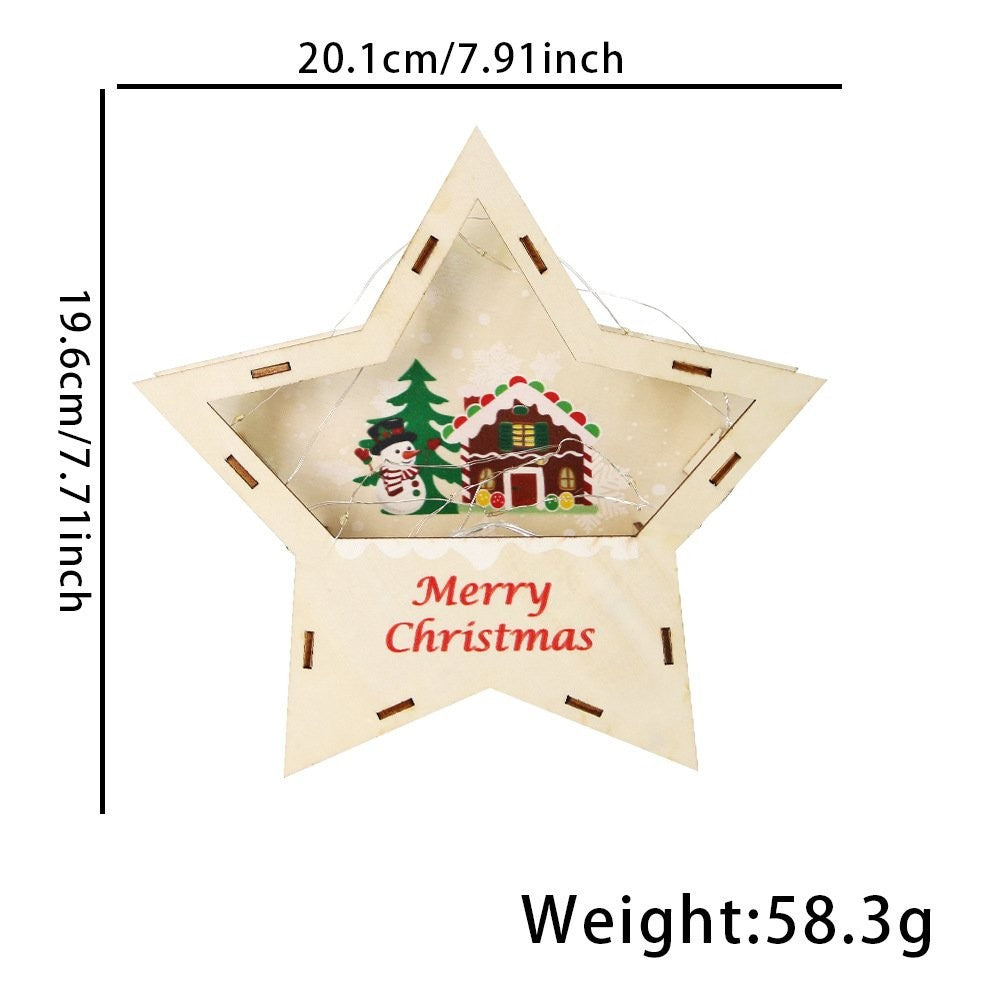Reindeer Sleigh Santa Ornament 4
