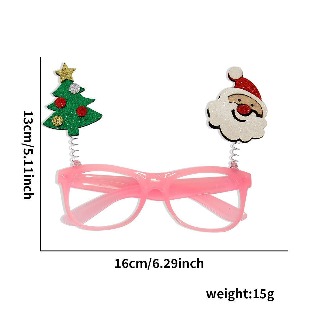 Santa Christmas Tree Pom-Pom Glasses 2