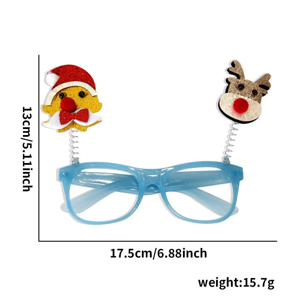 Santa Christmas Tree Pom-Pom Glasses 3