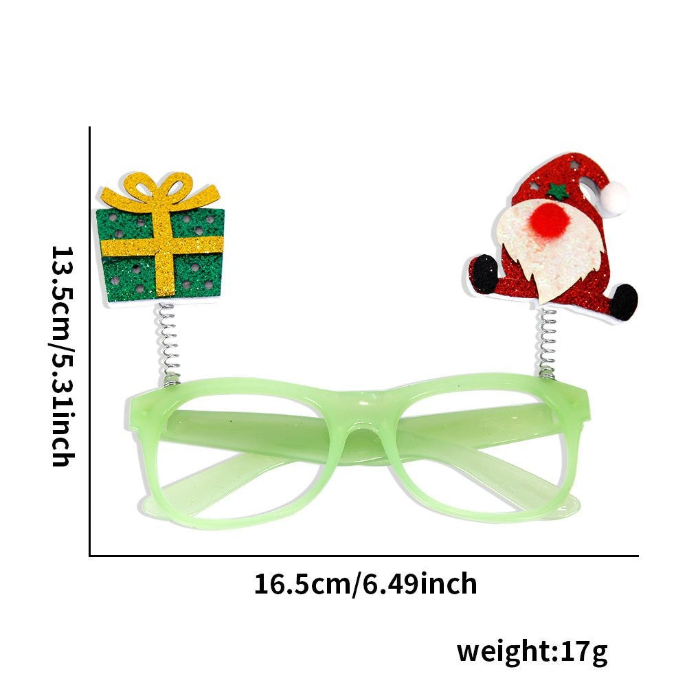 Santa Christmas Tree Pom-Pom Glasses 5
