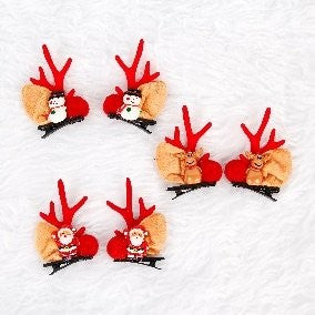 Santa 、 Snow 、 Reindeer Hair Clip