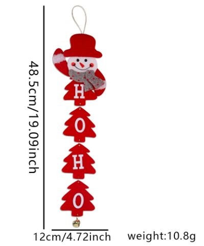 SAUDE Letter Santa Ornament 5