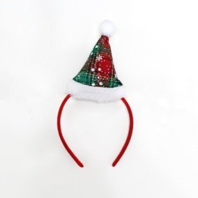 Snowflake Plaid Hat Head Bopper