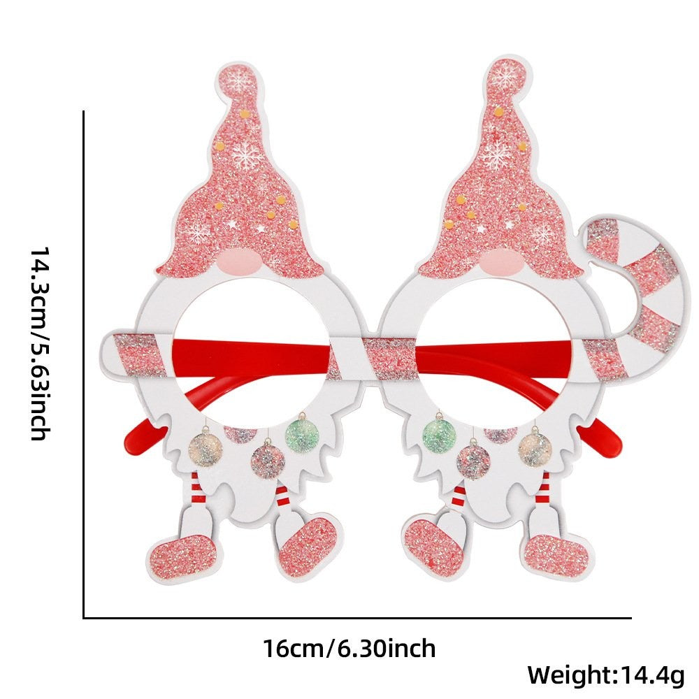 Snowman Christmas Tree Red Glasses Frame 5