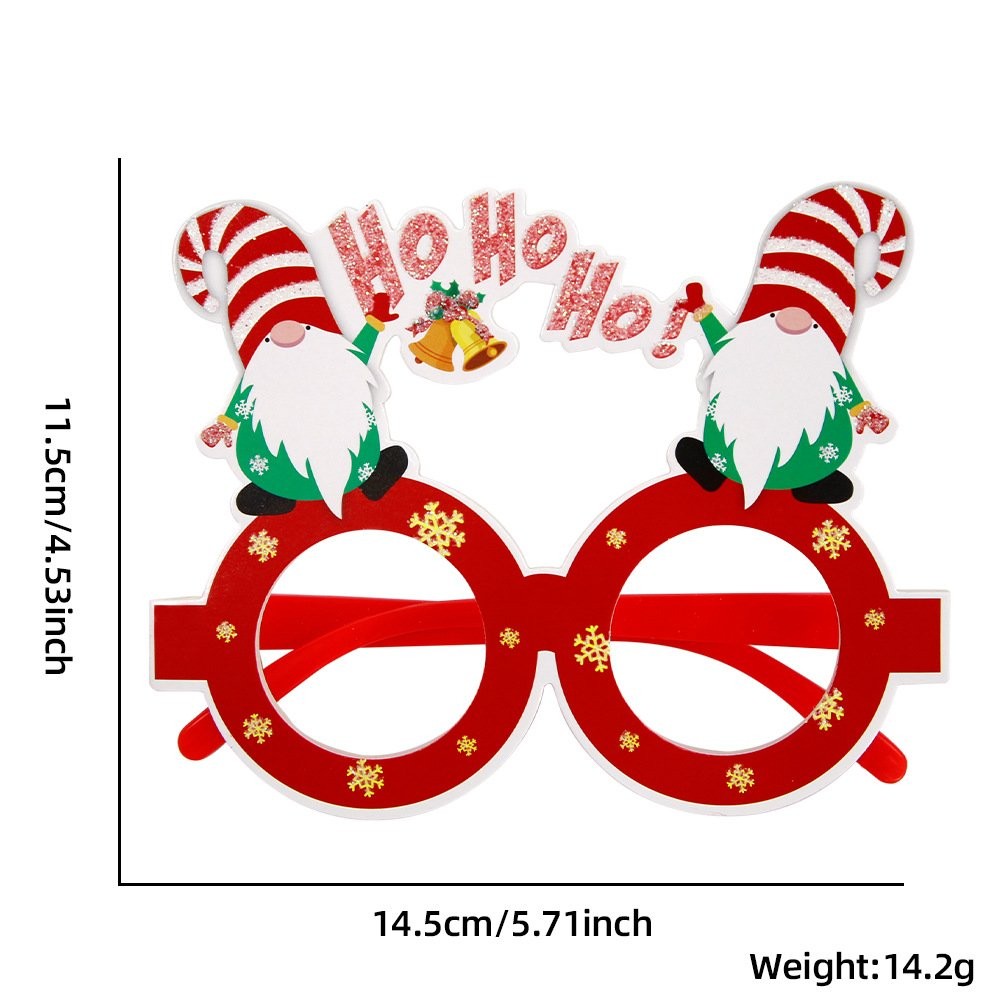 Snowman Christmas Tree Red Glasses Frame 8