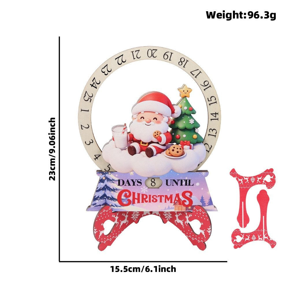 Snowman Countdown Clock Figurine Ornament 2