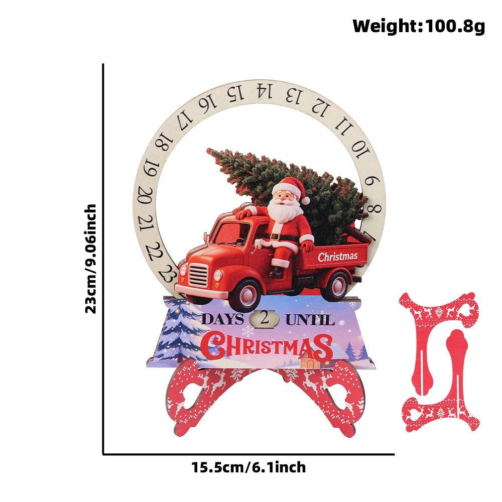 Snowman Countdown Clock Figurine Ornament 5