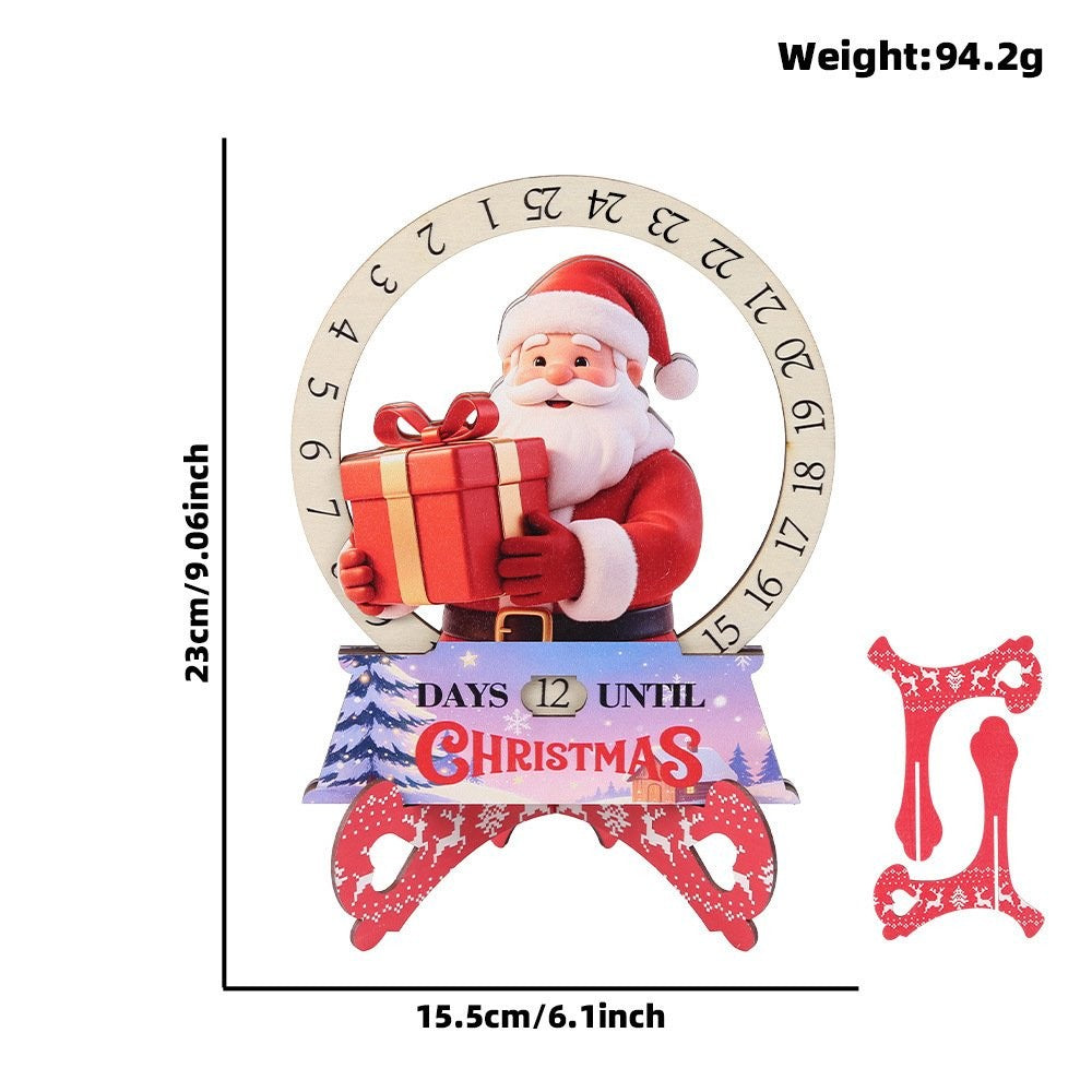 Snowman Countdown Clock Figurine Ornament 6