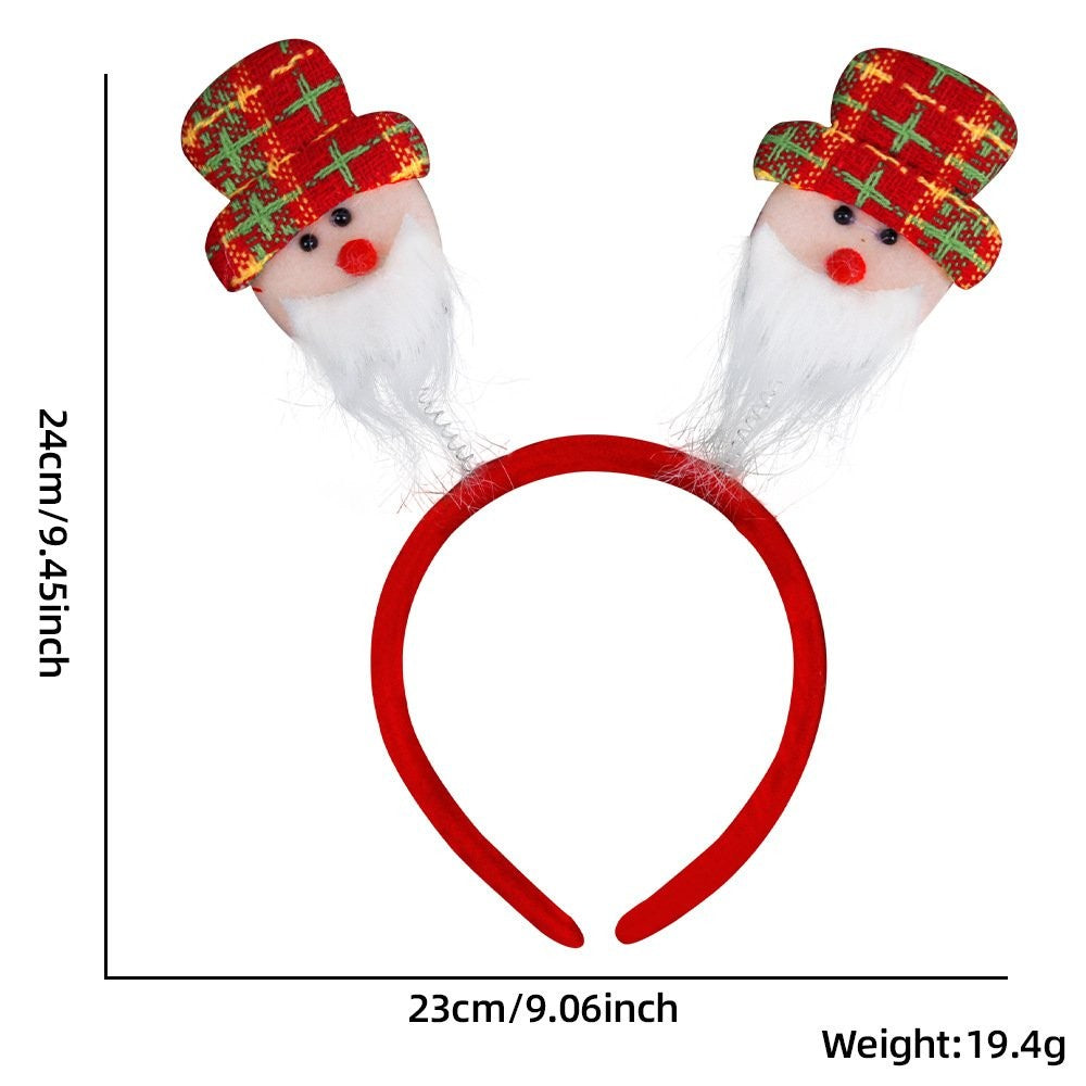 Snowman Red Green Scarf Headband 4