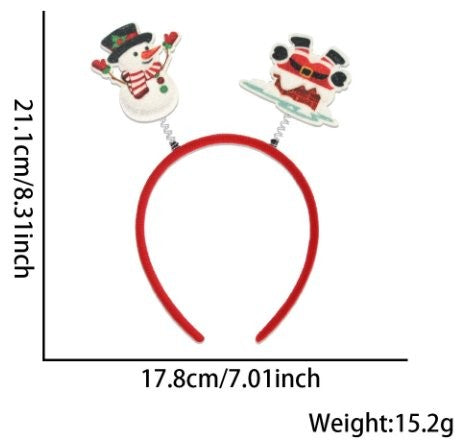 Snowman Santa Leg Headband