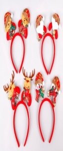 Spring Head Bopper Series (Bell Plaid) - Santa 、 Snowman 、 Reindeer 、 Bear