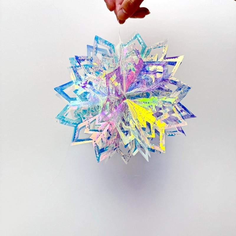 Star Bauble (J-B0408) Hanging Ornament