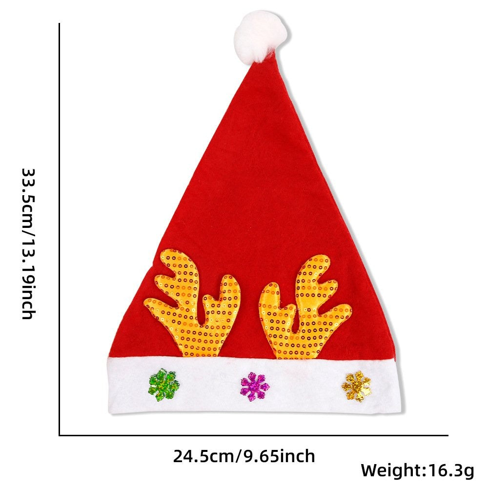 White Bauble Red Santa Hat 4