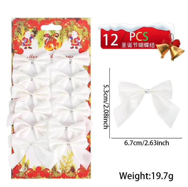 White Small Bow (12 Pc / Board)