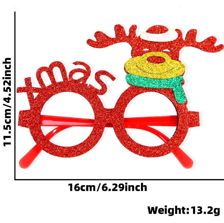 Xmas Green Christmas Tree Glasses 2