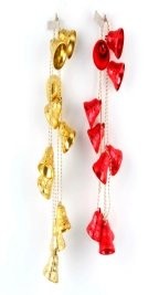 1.5m Diamond Pattern Bell Bead Chain String Bell Garland
