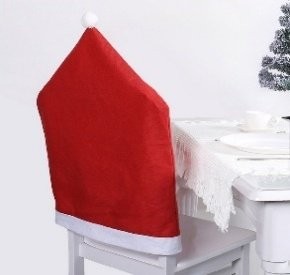 110g Non-Woven Fabric Christmas Chair Set Santa Hat