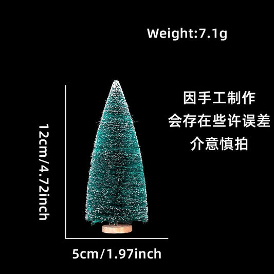 12CM Blue Green Color Tree