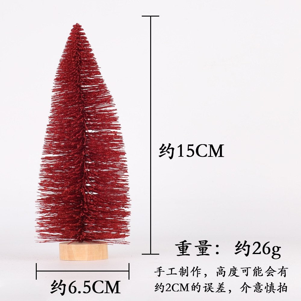 15CM Red Christmas Tree