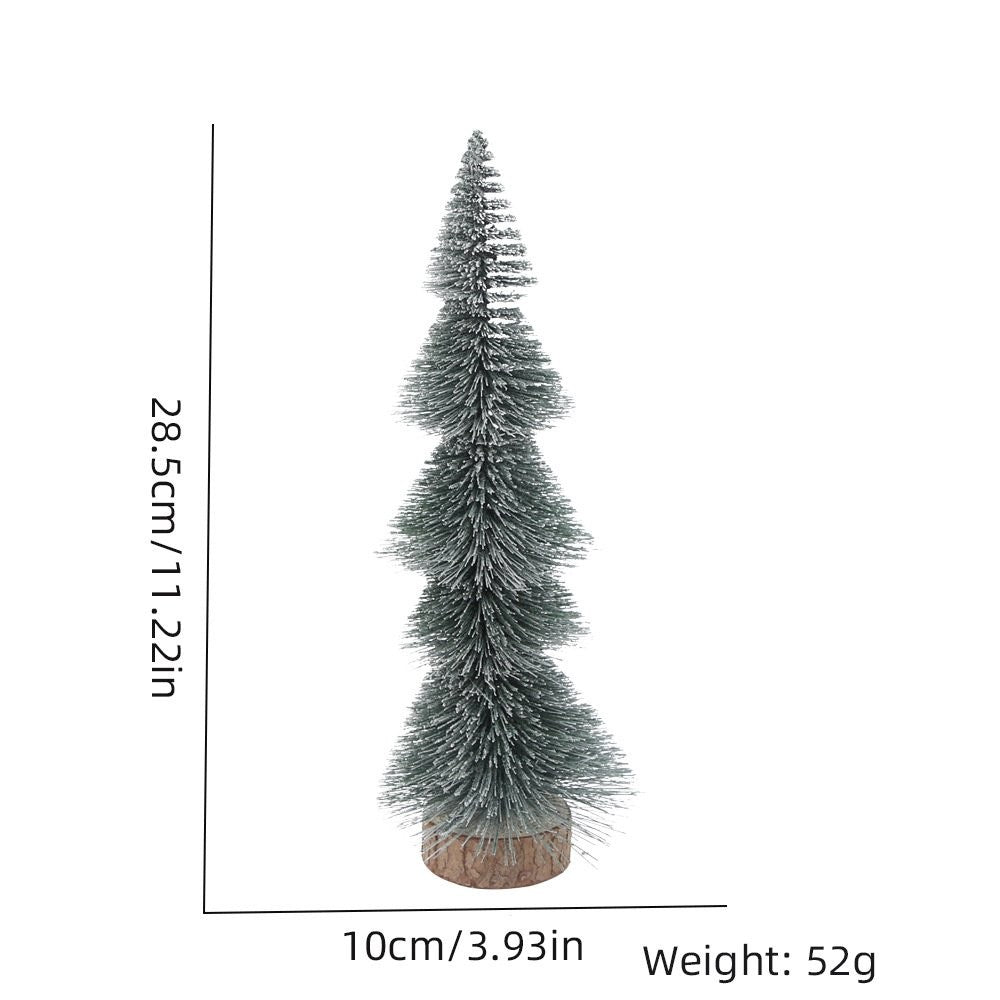 18CM 3-Layer Pagoda Snow Pine Christmas Tree 3