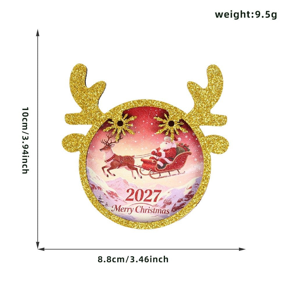 2027 Antler Ornament 2