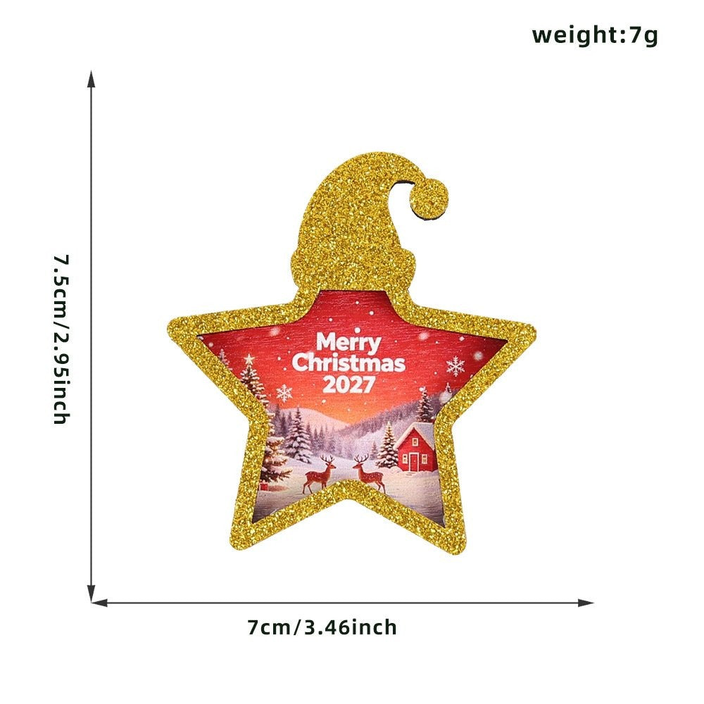 2027 Antler Ornament 3