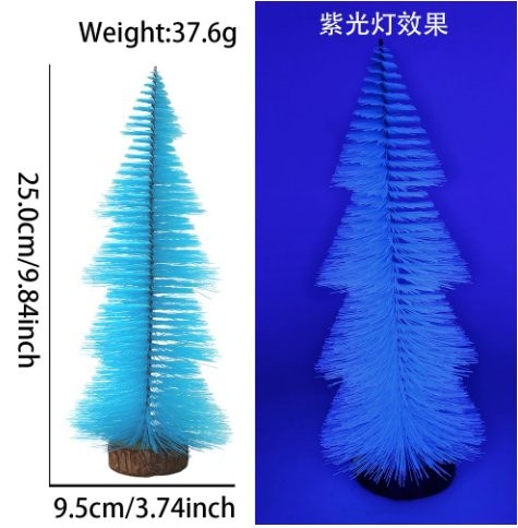 20cm Fluorescent Blue Tower Tree 2