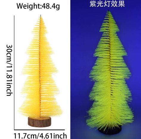 20cm Fluorescent Blue Tower Tree 6