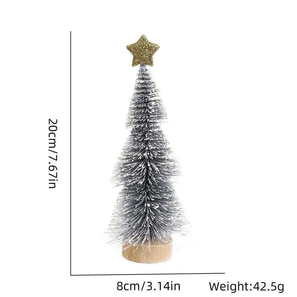 20CM Red Snow-Dusted Tree 4