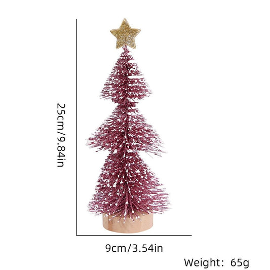 25CM Red Snow-Dusted Tree