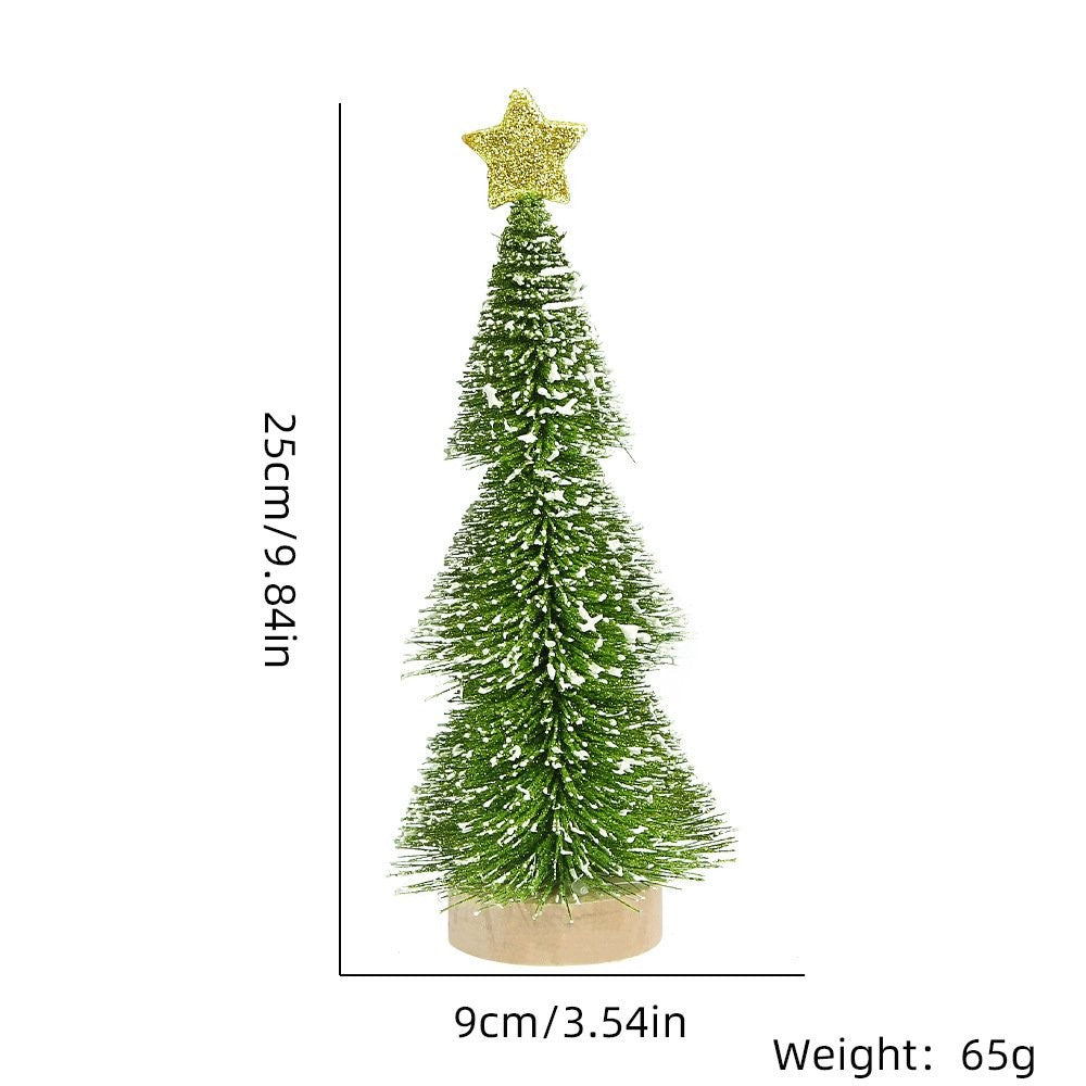 25CM Red Snow-Dusted Tree 2