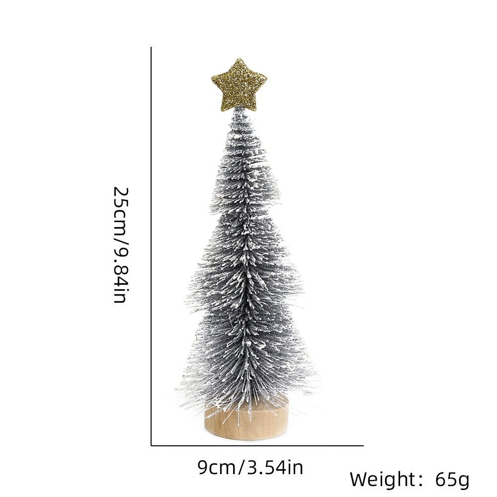 25CM Red Snow-Dusted Tree 4