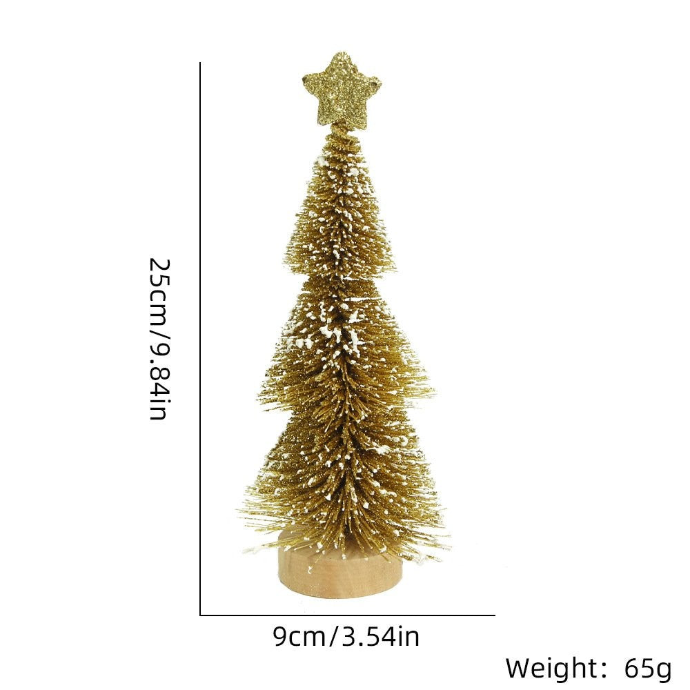 25CM Red Snow-Dusted Tree 5