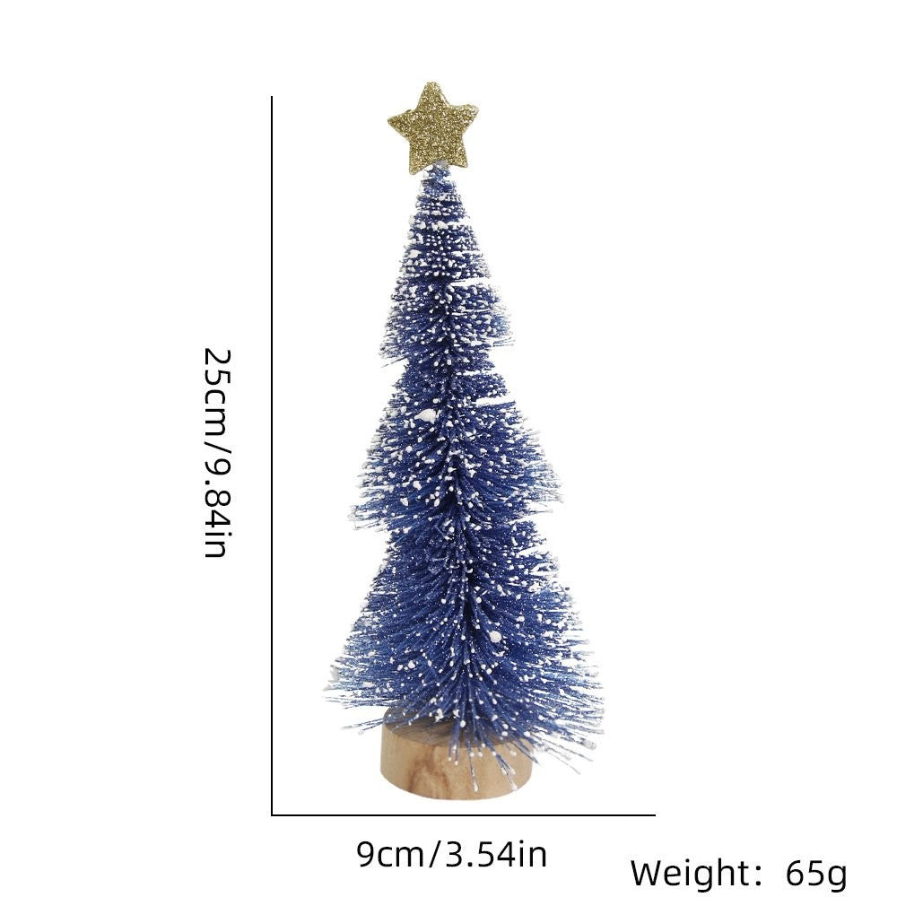 25CM Red Snow-Dusted Tree 6