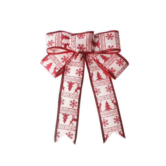 25CM Small Tree White Bow