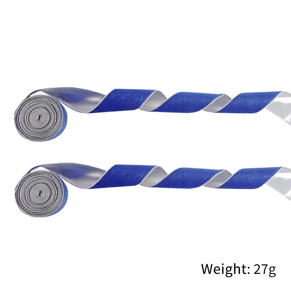 2M Blue Plush Ribbon