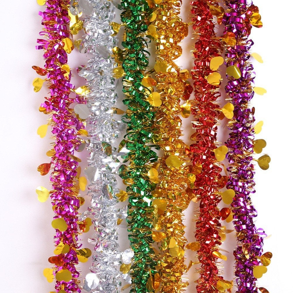 2M Purple Heart Tinsel Boa