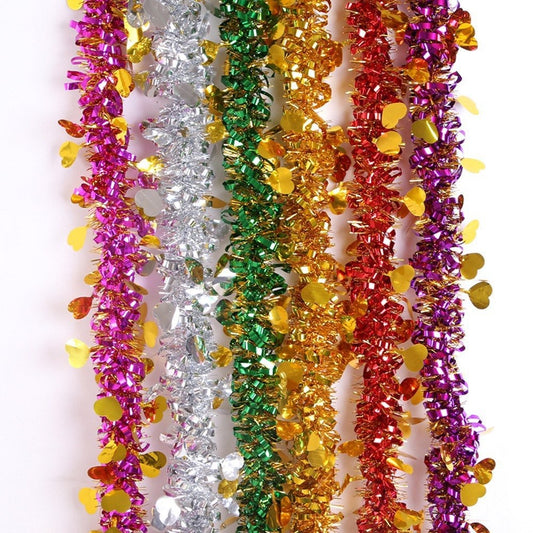 2M Purple Heart Tinsel Boa