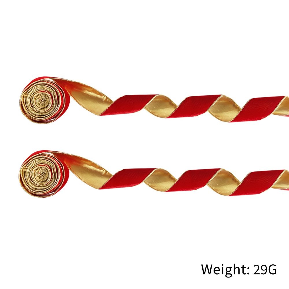 2M Red Plush Ribbon