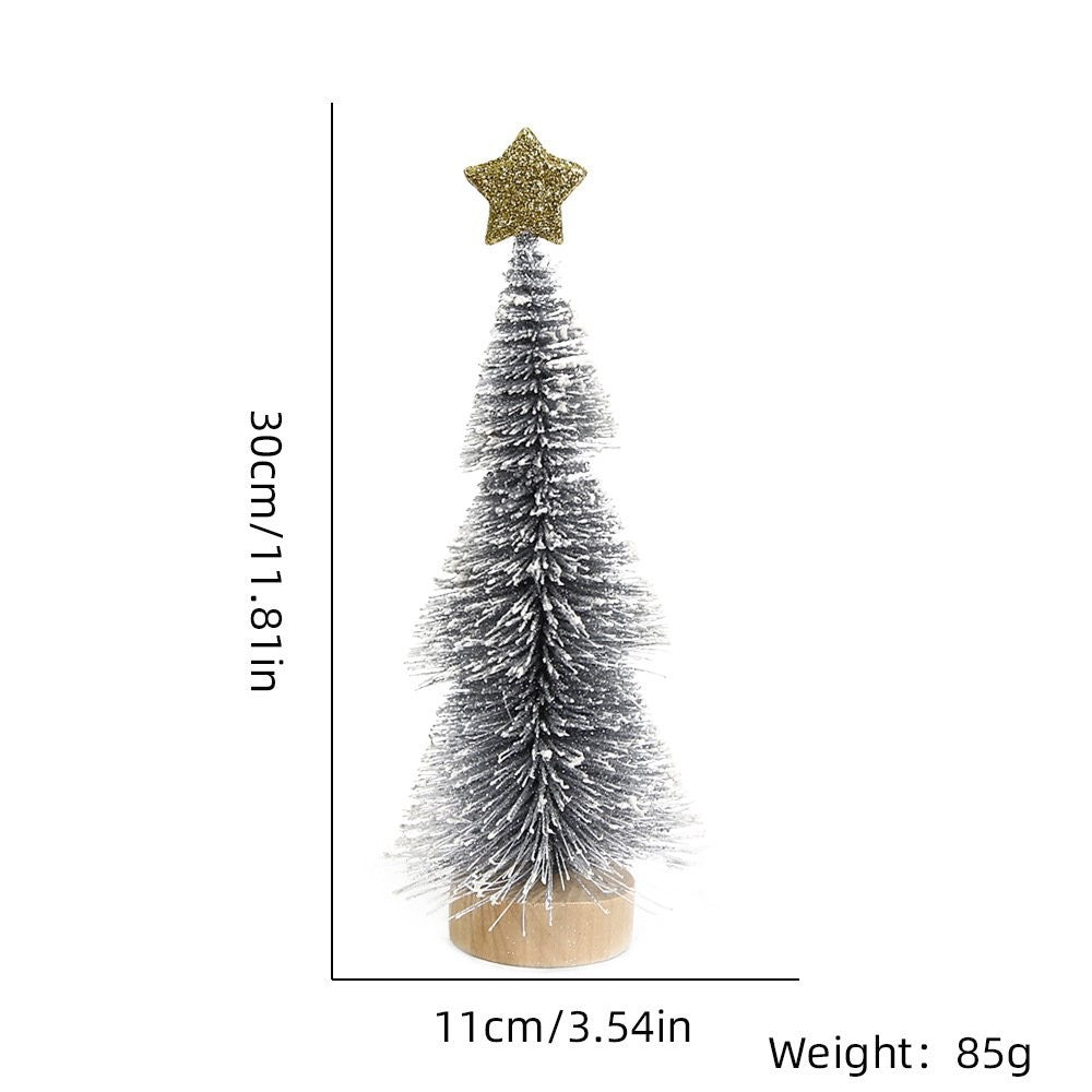 30CM Red Snow-Dusted Tree 4