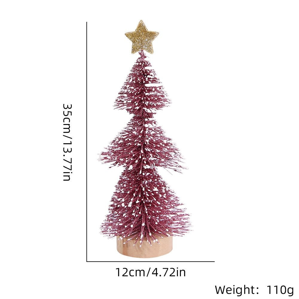 35CM Red Snow-Dusted Tree