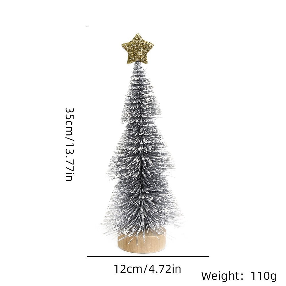 35CM Red Snow-Dusted Tree 4