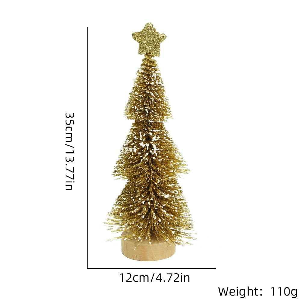 35CM Red Snow-Dusted Tree 5