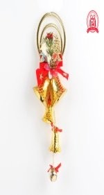6cm 3-Ring Pinecone Bell String Bell Garland