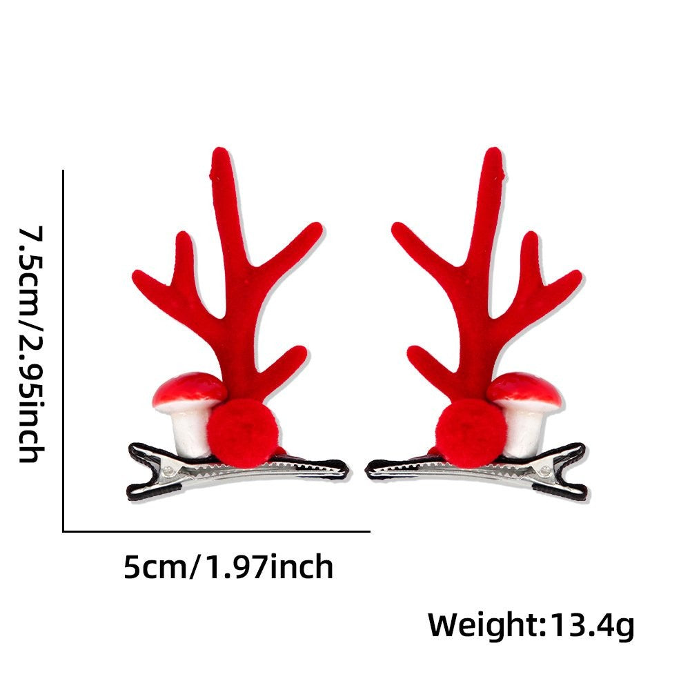 Antler Bow Clip Pair Hair Clip 4