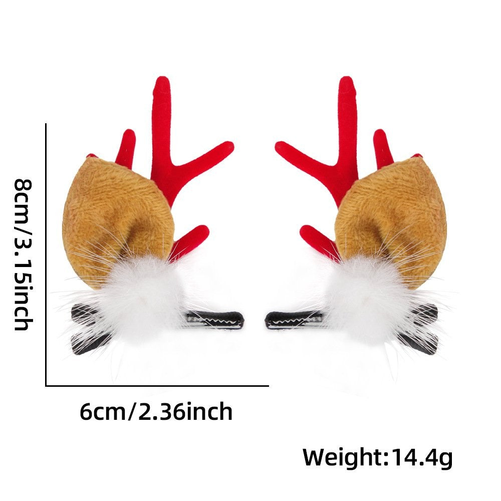 Antler Bow Clip Pair Hair Clip 5