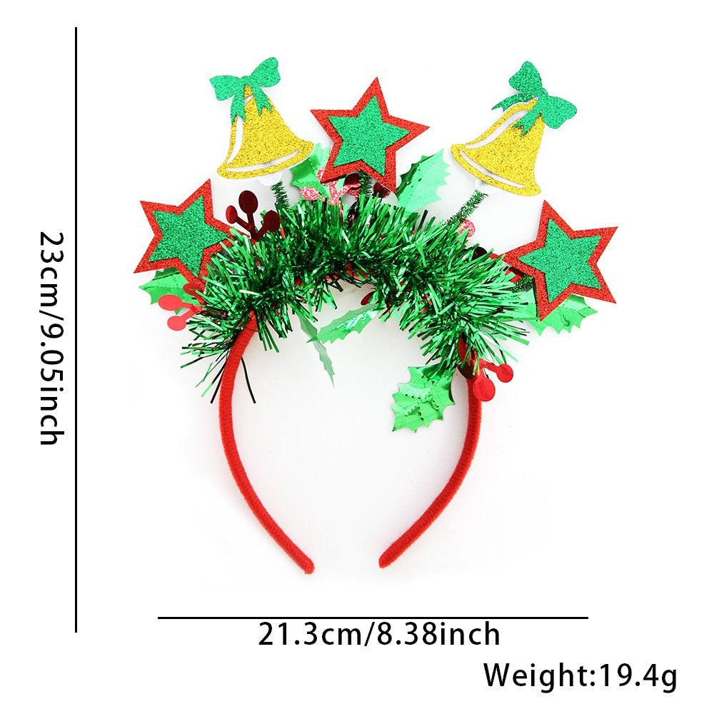 Bell Christmas Stocking Headband 3