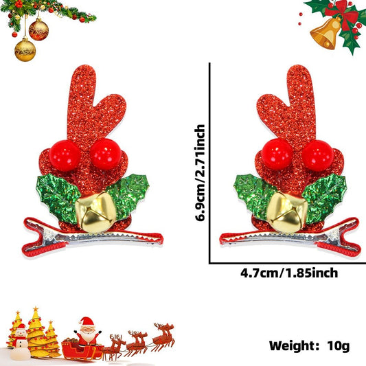 Berry Bell Red Antler Hair Clip 2410HH-LJFJ-9